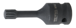 IMPACT Schraubendreheinsätze, Vielzahn M12, 1/2", 72mm