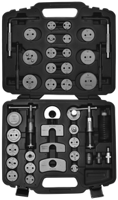 Bremskolbenrückdrehwerkzeug, 43-teilig