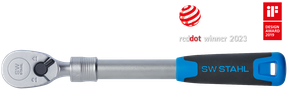 Umschaltknarre, 1/2", High Torque, 1.075 Nm, Teleskopauszug