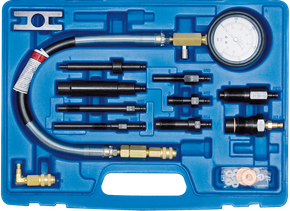 Kompressionsdruckprüfer, 0 - 70 bar, 13-teilig