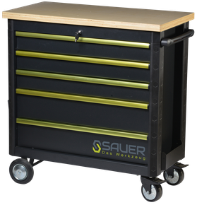 SAUER Workshop mobile tool chest, empty